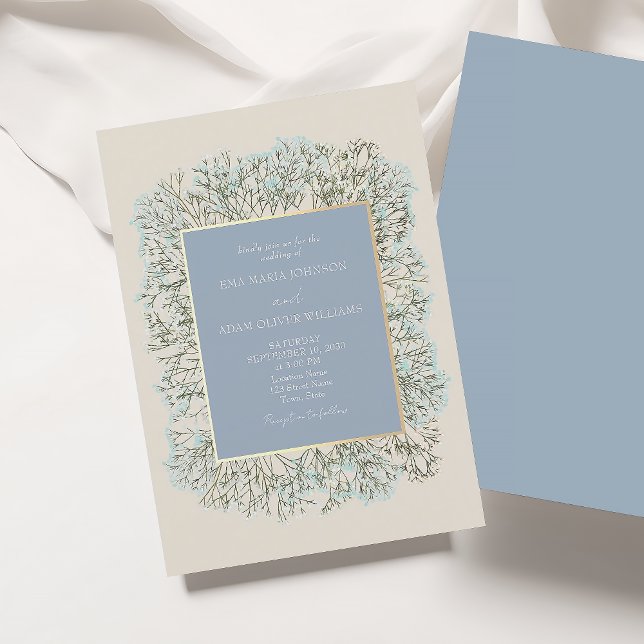 Winter Floral Wedding Invitation (Creator Uploaded)