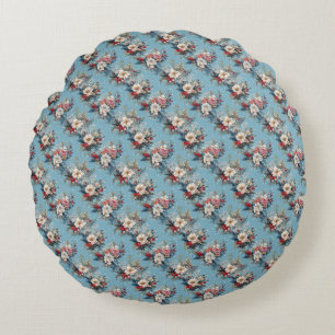 Winter Florals Round Cushion