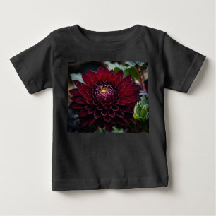 Winter Flower Baby T-Shirt – Dark Floral Beauty in