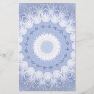 Winter Flower Kaleidoscope Stationery