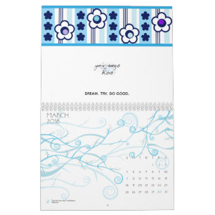 Winter Flowers Calendar