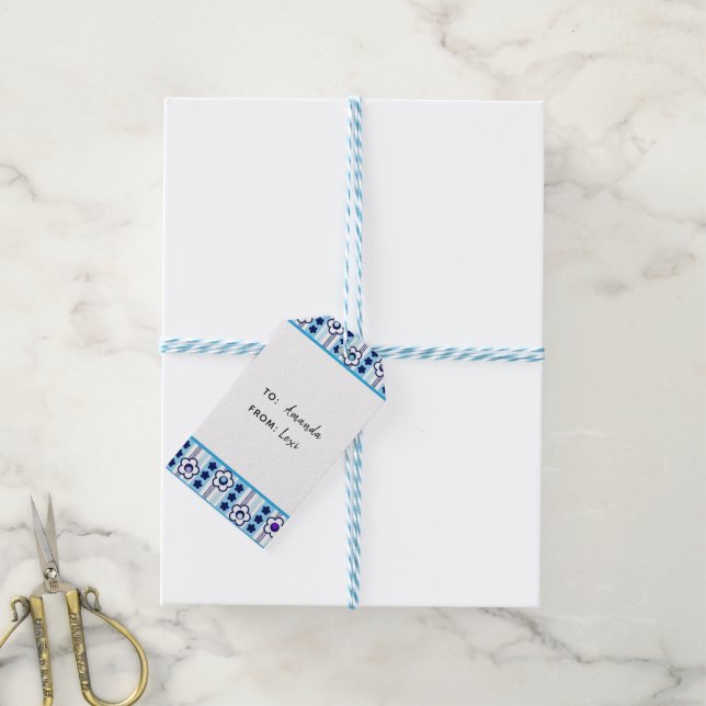 Winter Flowers Gift Tags (With Twine)