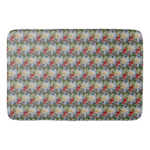 Winter Flowers & Holly Bath Mat