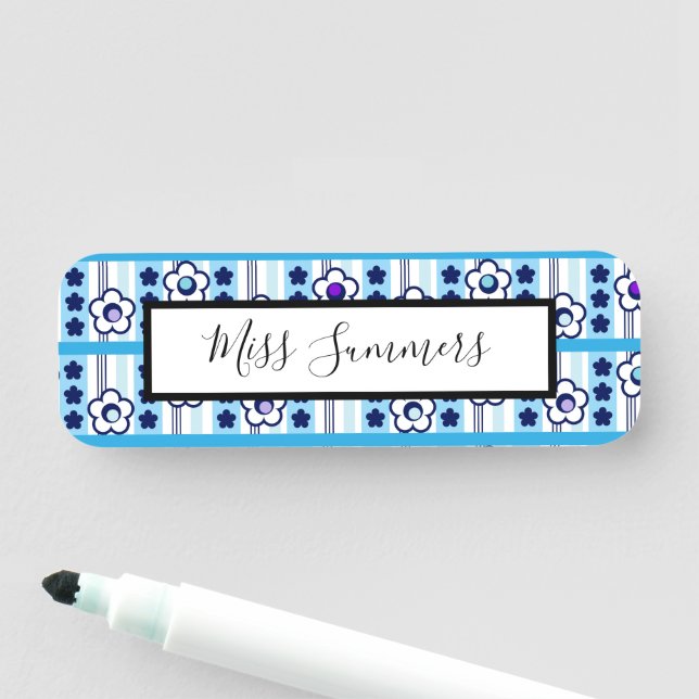 Winter Flowers Name Tag (In Situ)