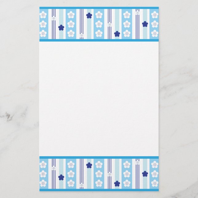 Winter Flowers Stationery (Front)
