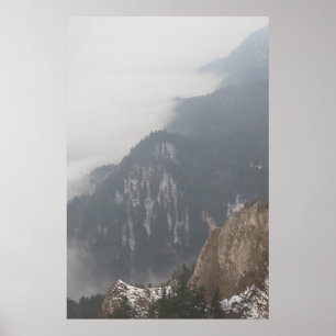 Winter fog in Pieniny Poster