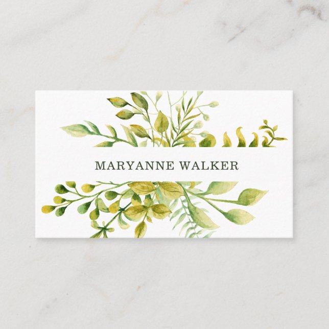 Winter Foliage Business Card (Front)