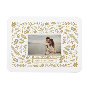 Winter Foliage Gold Magnet