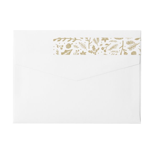 Winter Foliage Gold Wrap Around Label (Back)