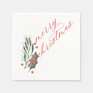 Winter Foliage Holiday Napkins