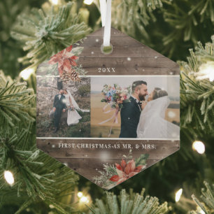 Winter Foliage   Married First Christmas Ornament