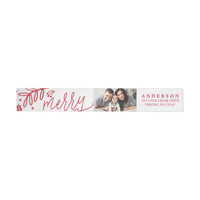 WINTER FOLIAGE PHOTO return address wrap labels (Individual)