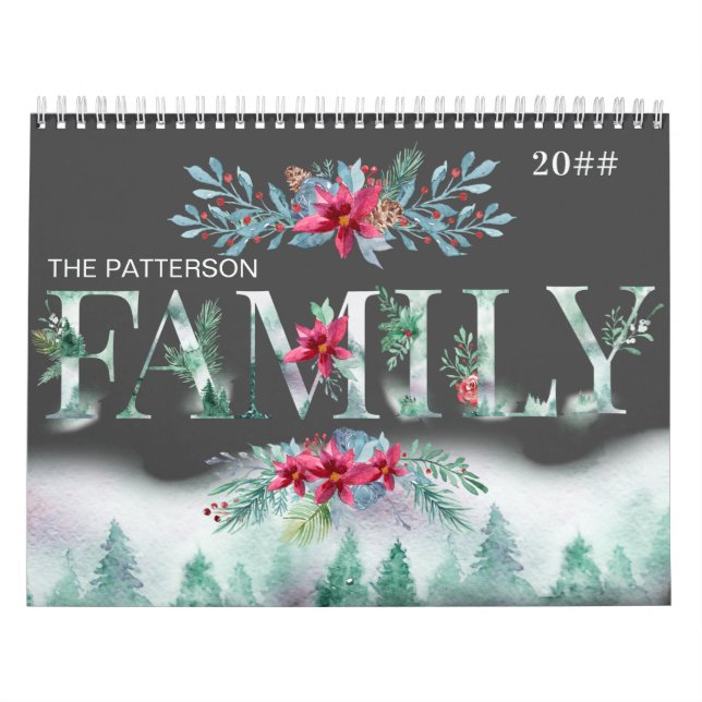Winter Forest 2 Photos a Month 2022 Family Picture Calendar (Cover)