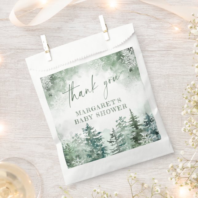 Winter forest baby shower favour bags (Clipped)