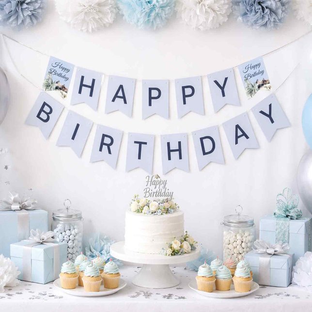 Winter Forest Birthday Banner (Creator Uploaded)