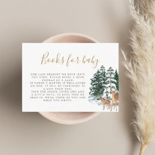 Winter Forest Books For Baby Enclosure Card