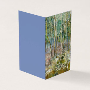 winter forest business card