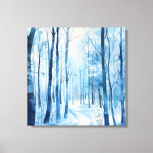 Winter Forest Canvas Art