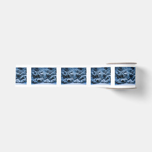 Winter Forest Christmas Tree Grosgrain Ribbon