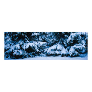 Winter Forest Christmas Tree Photo Print