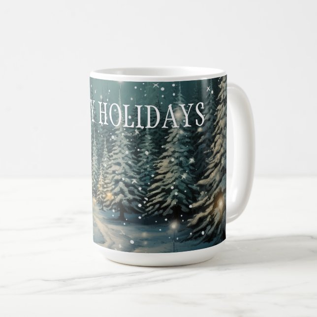 Winter Forest  Coffee Mug (Front Right)