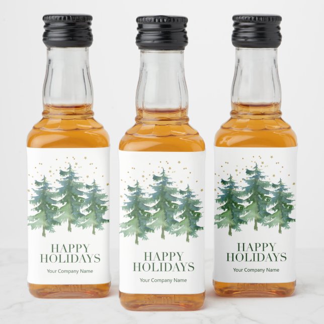 Winter Forest Company Holiday Liquor Bottle Label (Bottles)