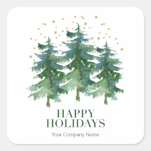 Winter Forest Company Square Sticker