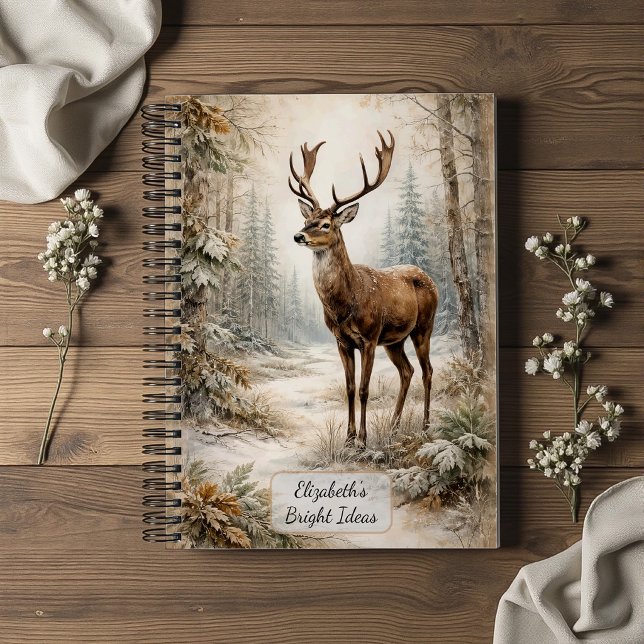 Winter Forest Deer Notebook (Creator Uploaded)