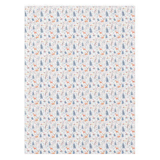 Winter Forest Deer Woodland Tablecloth