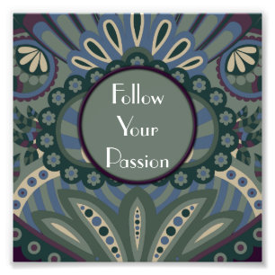 Winter Forest - Feathered Paisley Photo Print