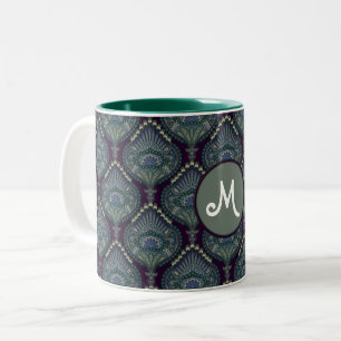 Winter Forest - Feathered Paisley Two-Tone Coffee Mug