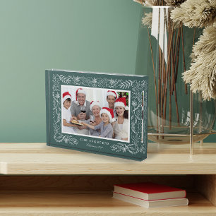 Winter Forest   Framed Holiday Photo Block