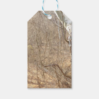 winter forest gift tags