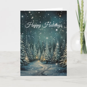 Winter Forest Holiday Card