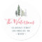 winter forest holiday return address sticker