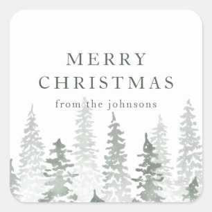 Winter Forest Holiday Sticker