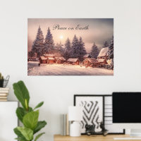 Winter Forest Houses, Peace on Earth