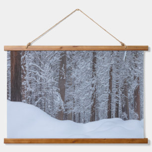 Winter Forest Landscape Hanging Tapestry