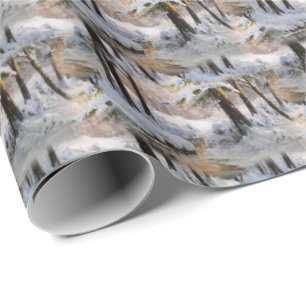 Winter Forest Landscape Wrapping Paper