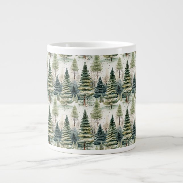 Winter Forest  Large Coffee Mug (Front)