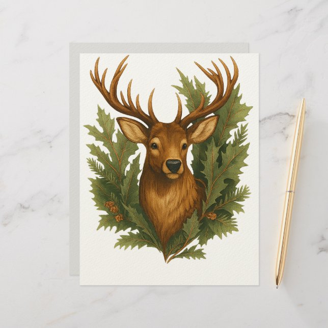 Winter Forest Majesty Custom Letterhead (Front/Back In Situ)
