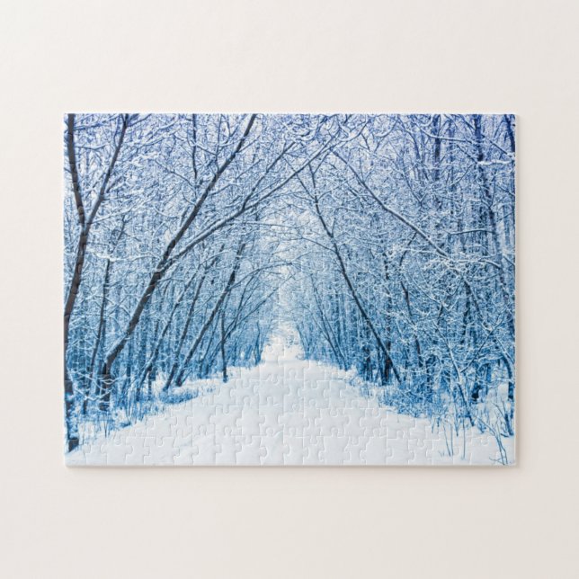 Winter Forest Path Jigsaw Puzzle (Horizontal)