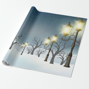 Winter forest pattern Wrapping Paper