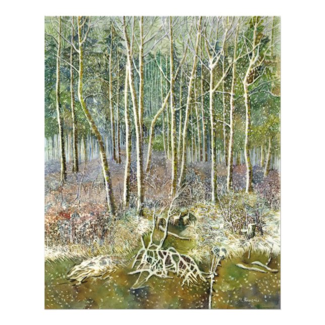 winter forest photo print (Front)