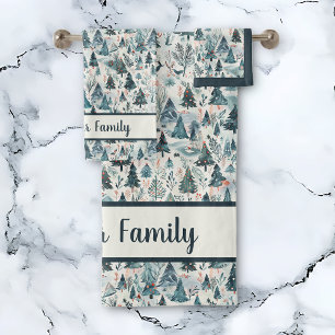 Winter Forest Serenity Bath Towel Set