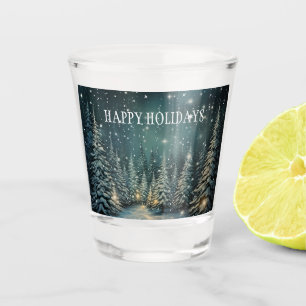 Winter Forest Shot Glass