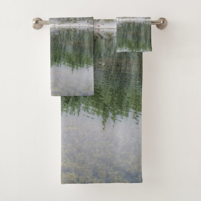 Winter forest trees #18 bath towel set (Insitu)