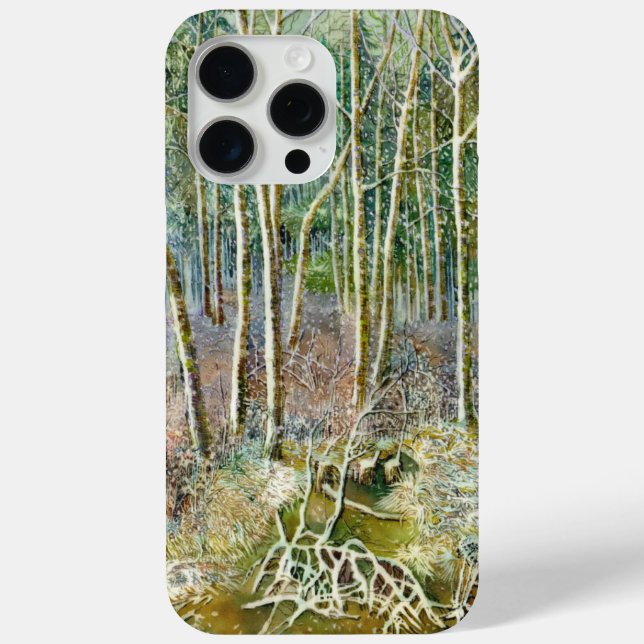 winter forest  Watercolor painting Case-Mate iPhone Case (Back)