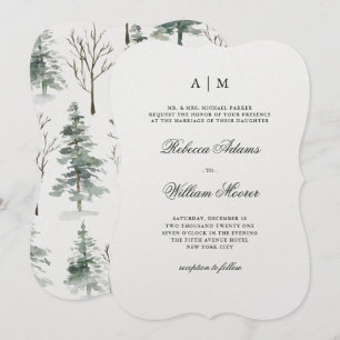 Winter Forest   Wedding Invitation