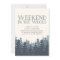 Winter Forest Weekend Getaway Invitation